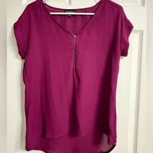 My Michelle Women's Magenta Blouse
